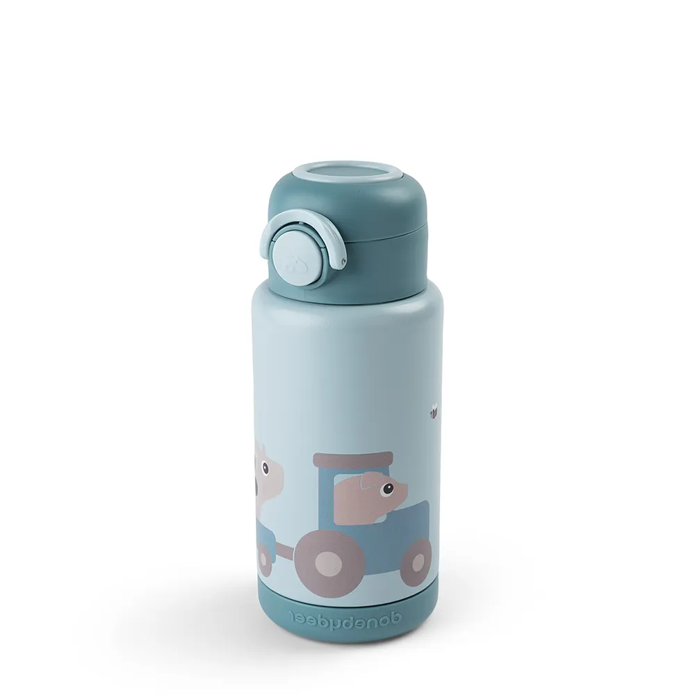 Done by Deer vandflaske Tiny Farm Blue 340 ml