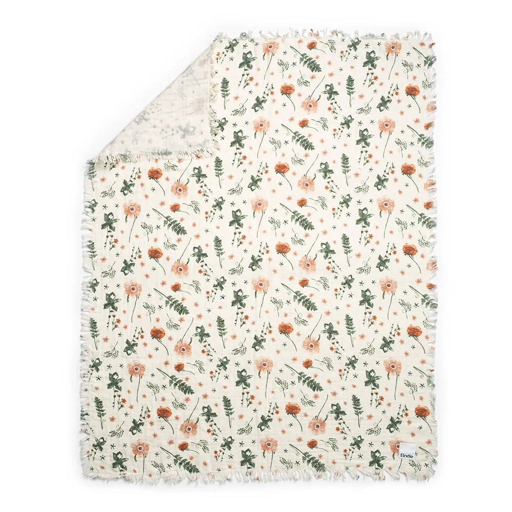 Elodie Muslin Tæppe Meadow Blossom