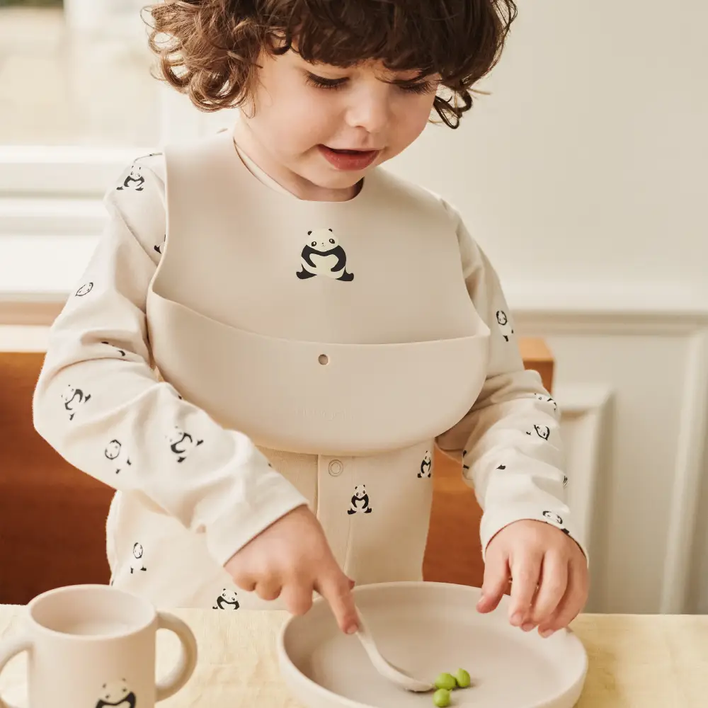 Liewood Ember Hagesmæk 2-pak Panda / Sandy 