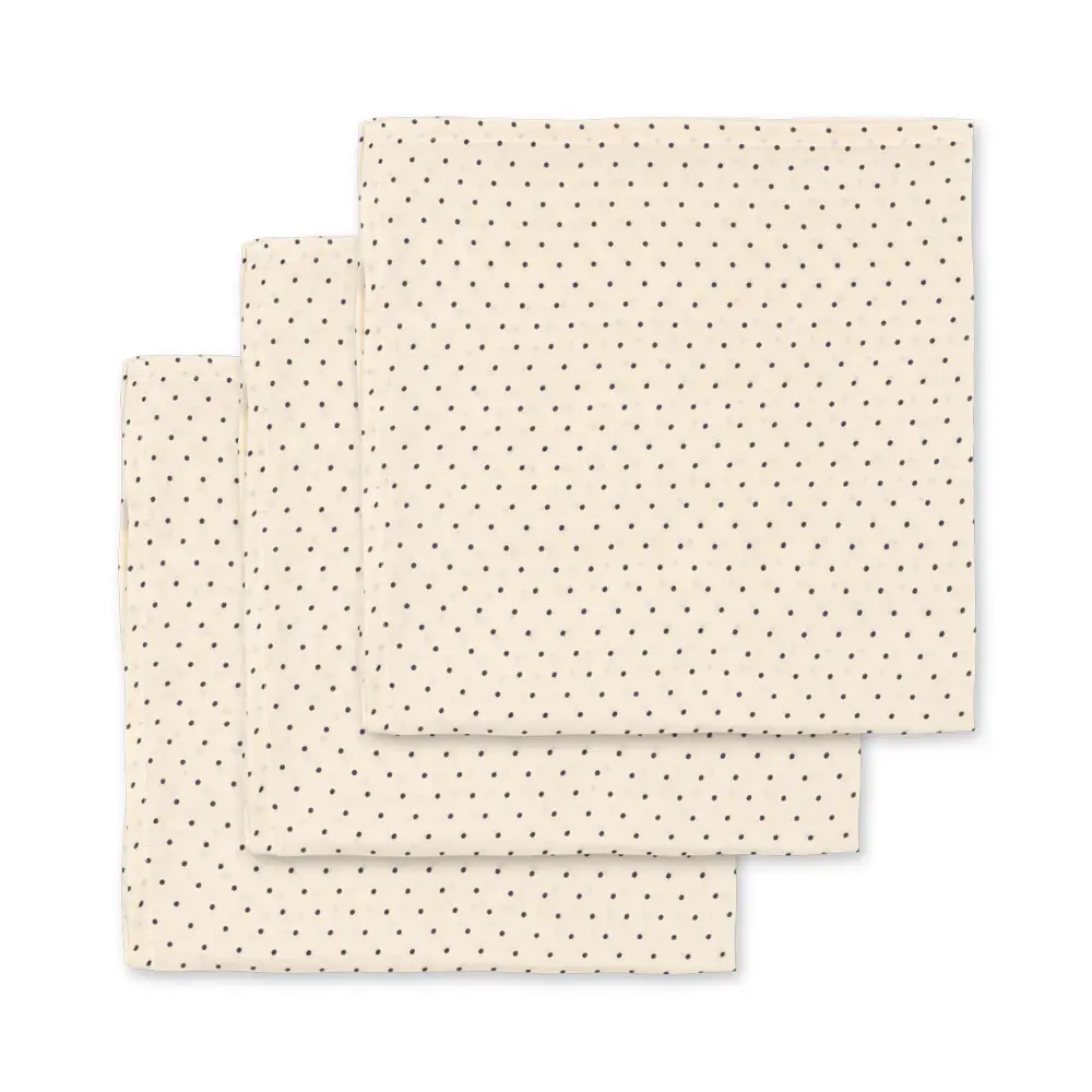 Konges Sløjd Musselinklud 3-pak GOTS Estate Dot