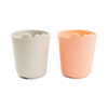 Done by Deer Kiddish mini krus 2-pack Croco Sand/Coral