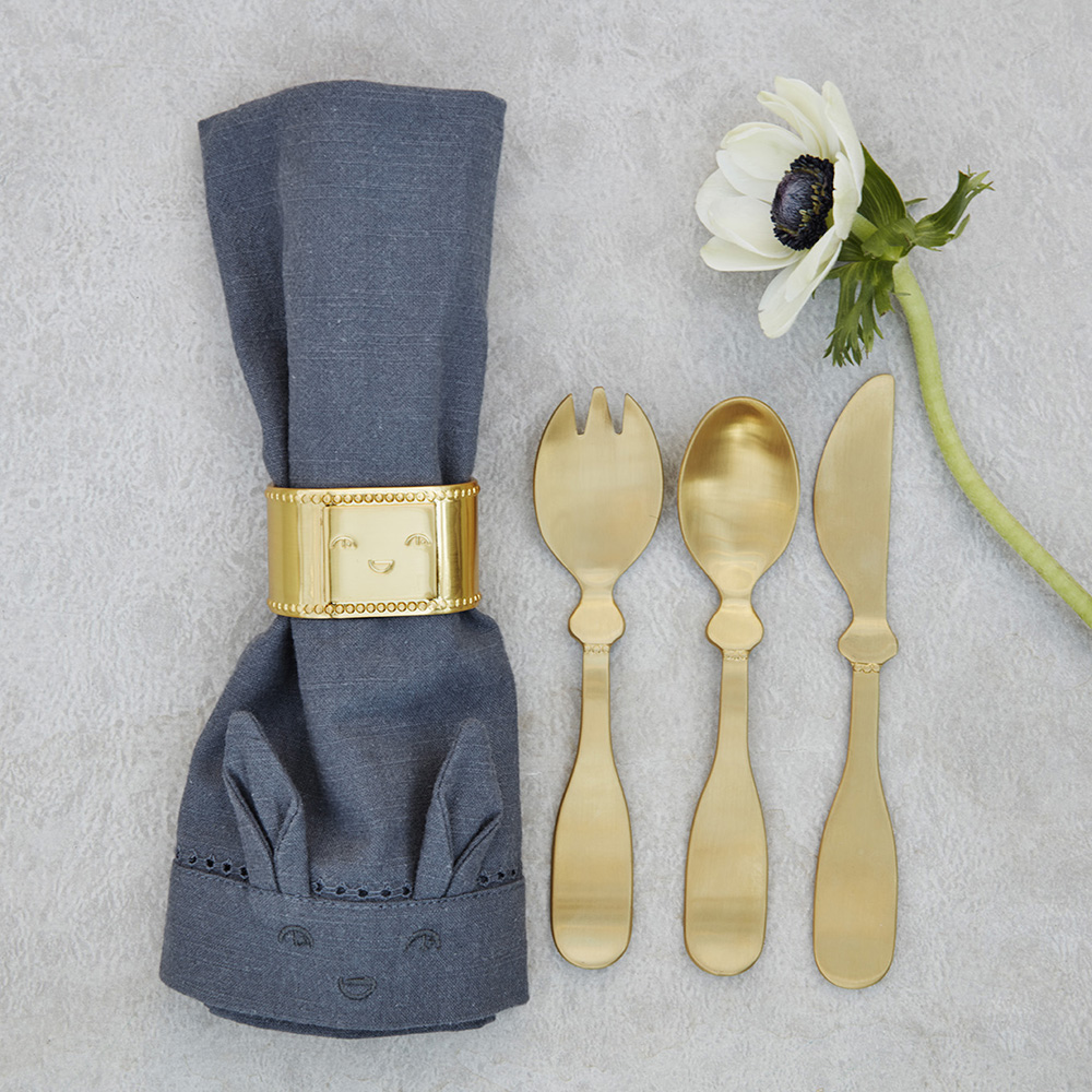 Elodie servietring-guld