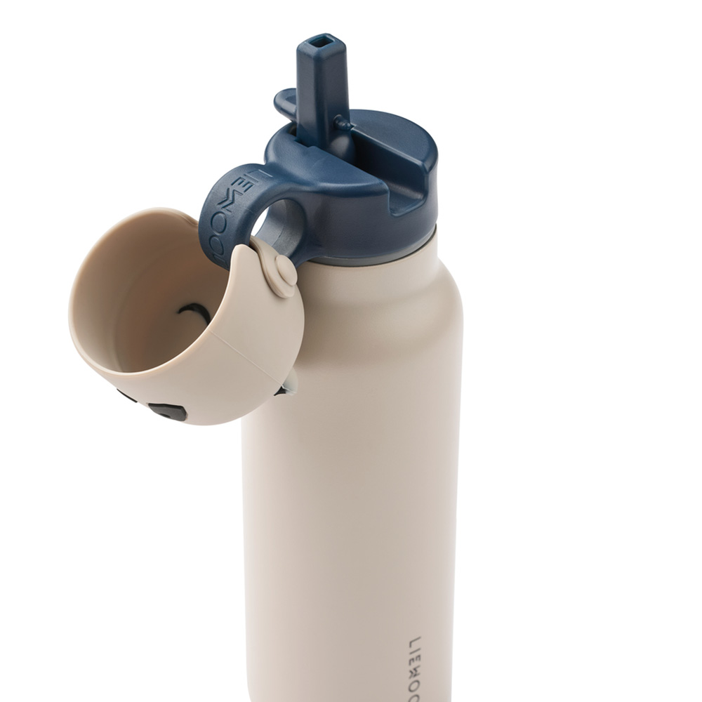 Liewood Falk Vandflaske med Panda Låg 350 ml Sandy 5060