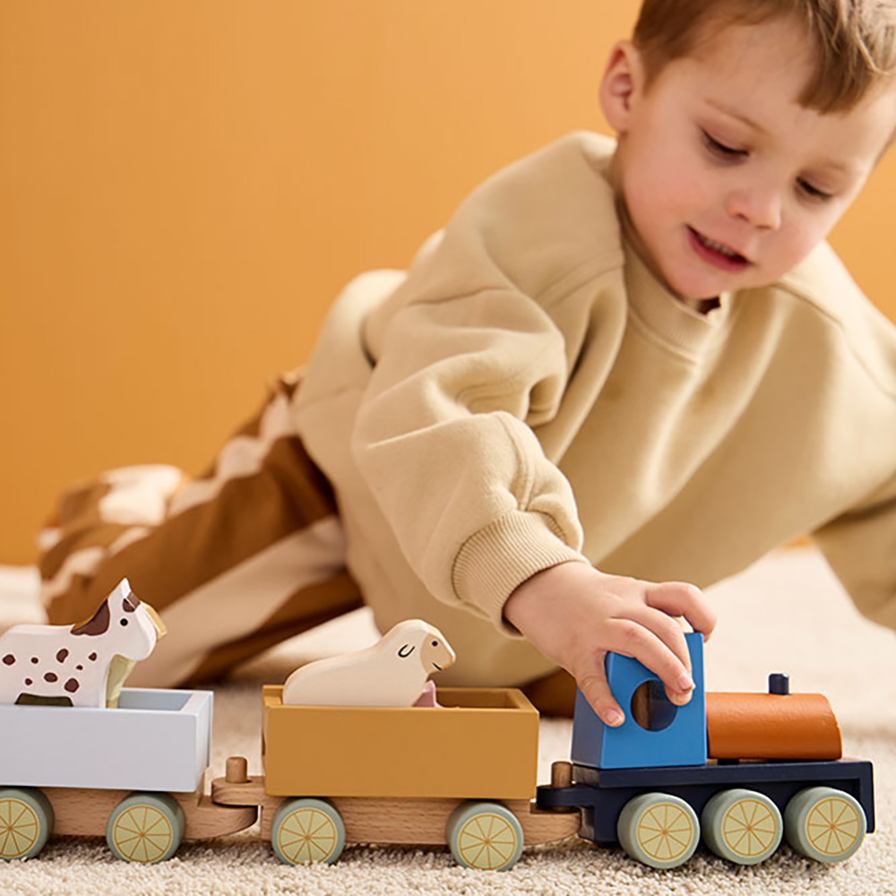 Kids Concept Tog med bondegårdsdyr