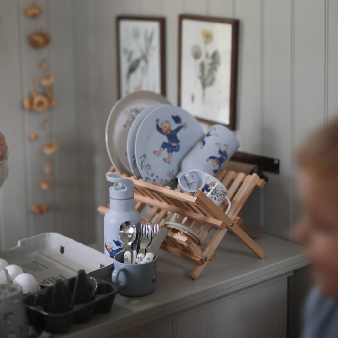 Rätt Start Emil i Lönneberga Flad tallerken lyseblå