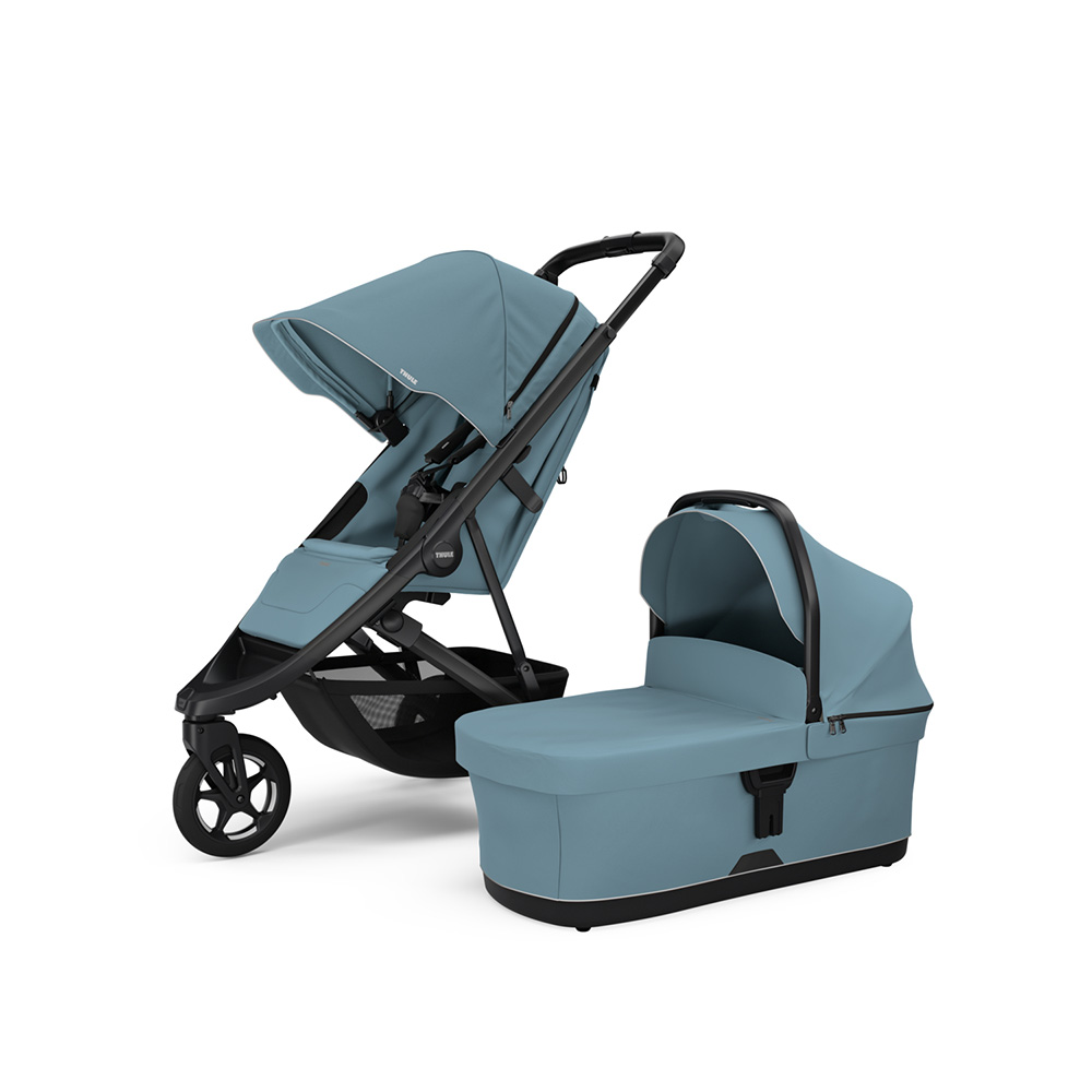 Thule Spring 2 klapvogn Mid Blue on Black
