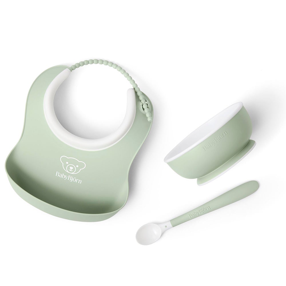 Babybjörn børnemiddagssæt 3 stk. Powder Green