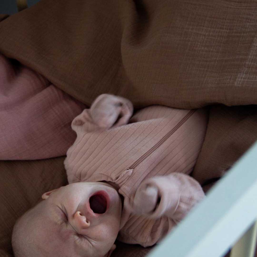 Ng Baby dynebetræk Voksen/Junior Muslin Brun