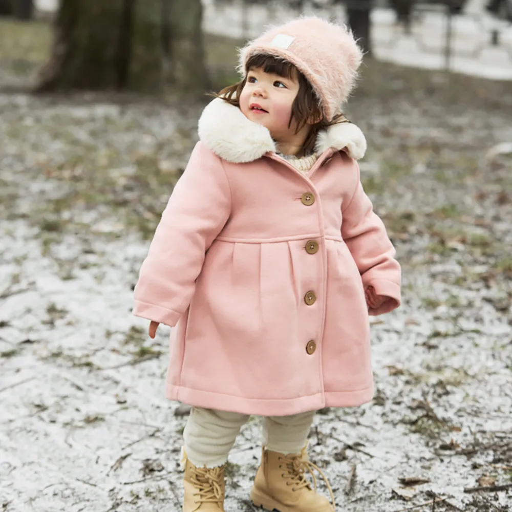 Elodie  Details Furry Knit Hue Powder Pink 2–3 år