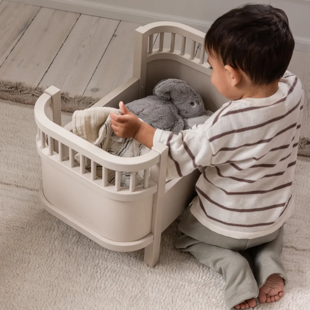 Sebra dukkeseng med madras Birchbark rose