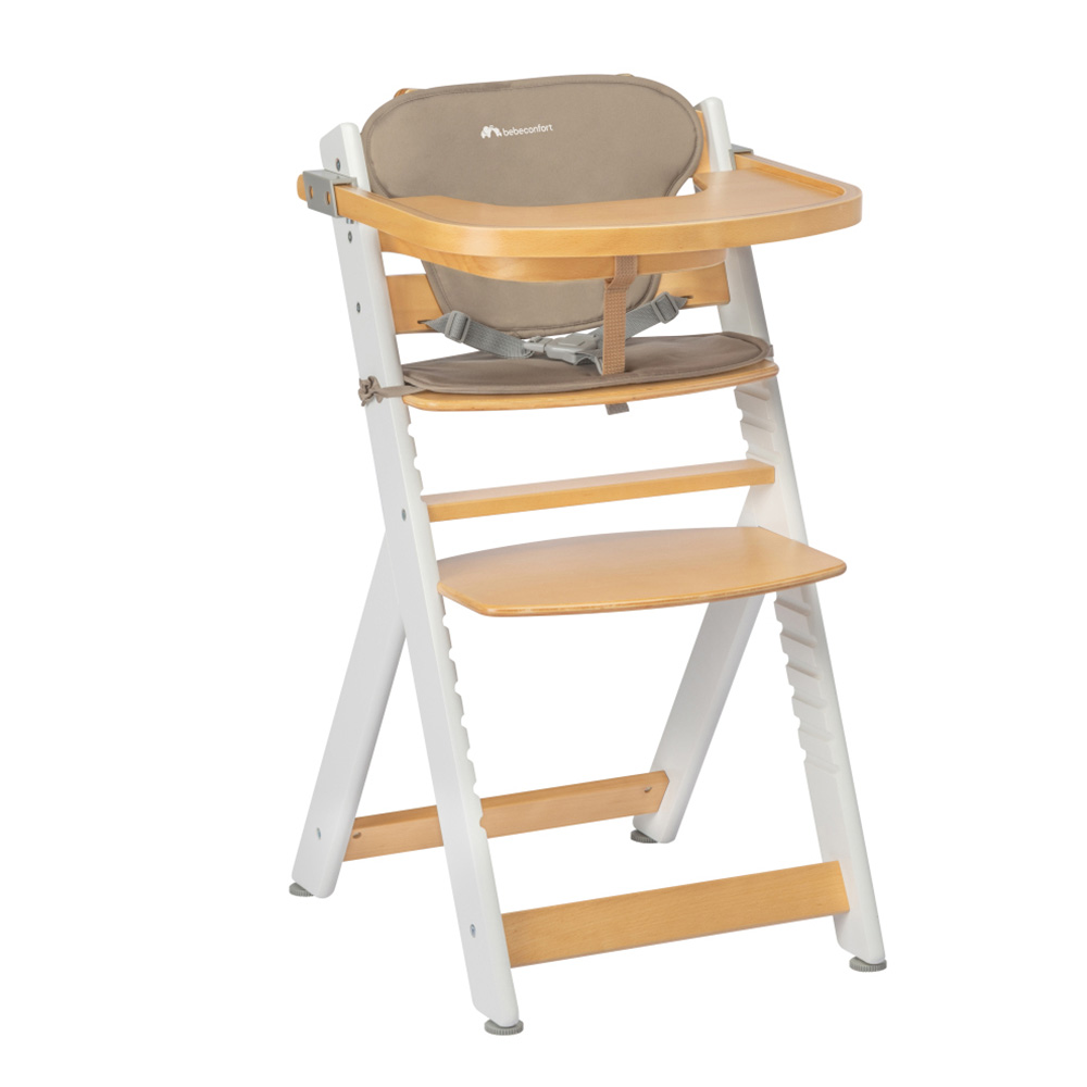 Bebeconfort TIMBA stol med hynde Lyst træ/beige