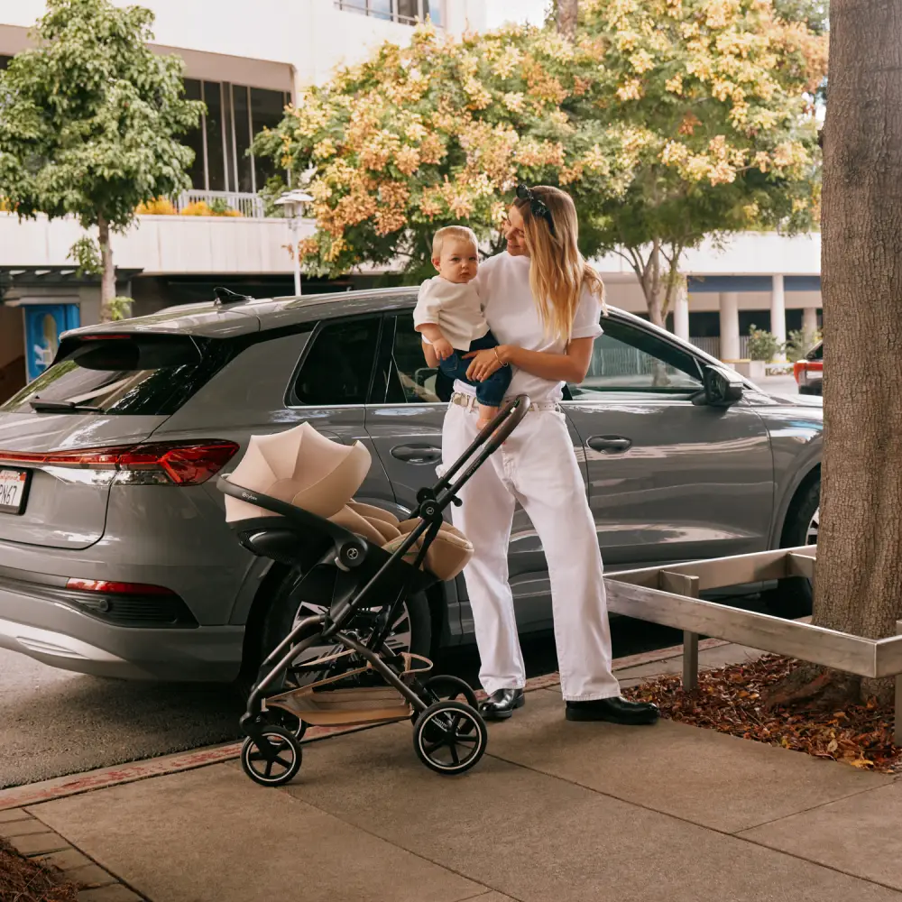 Cybex EEZY S TWIST klapvogn + 2 TPE Almond Beige