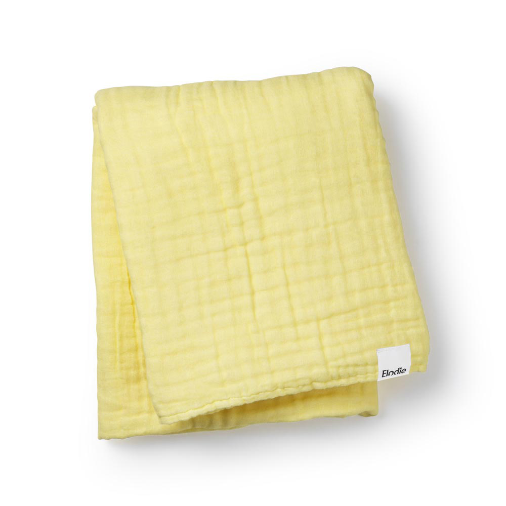 Elodie krøllet tæppe - Sunny Day Yellow