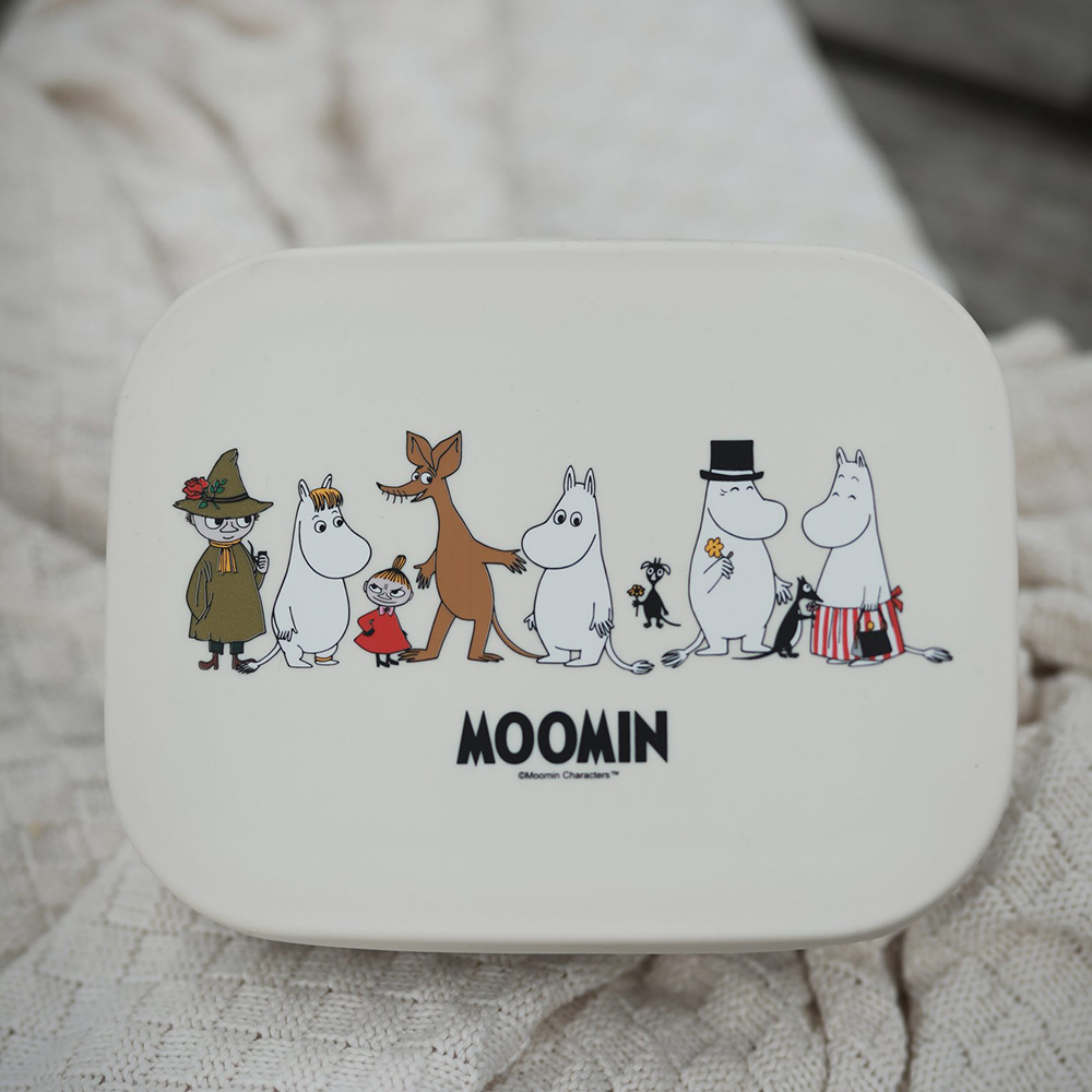 Rätt start Moomin Family, Tin madkasse Beige