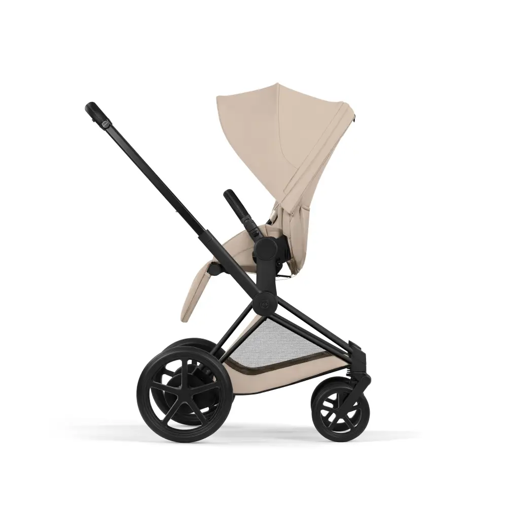 Cybex ePriam barnevogn Matt Black/Cozy Beige