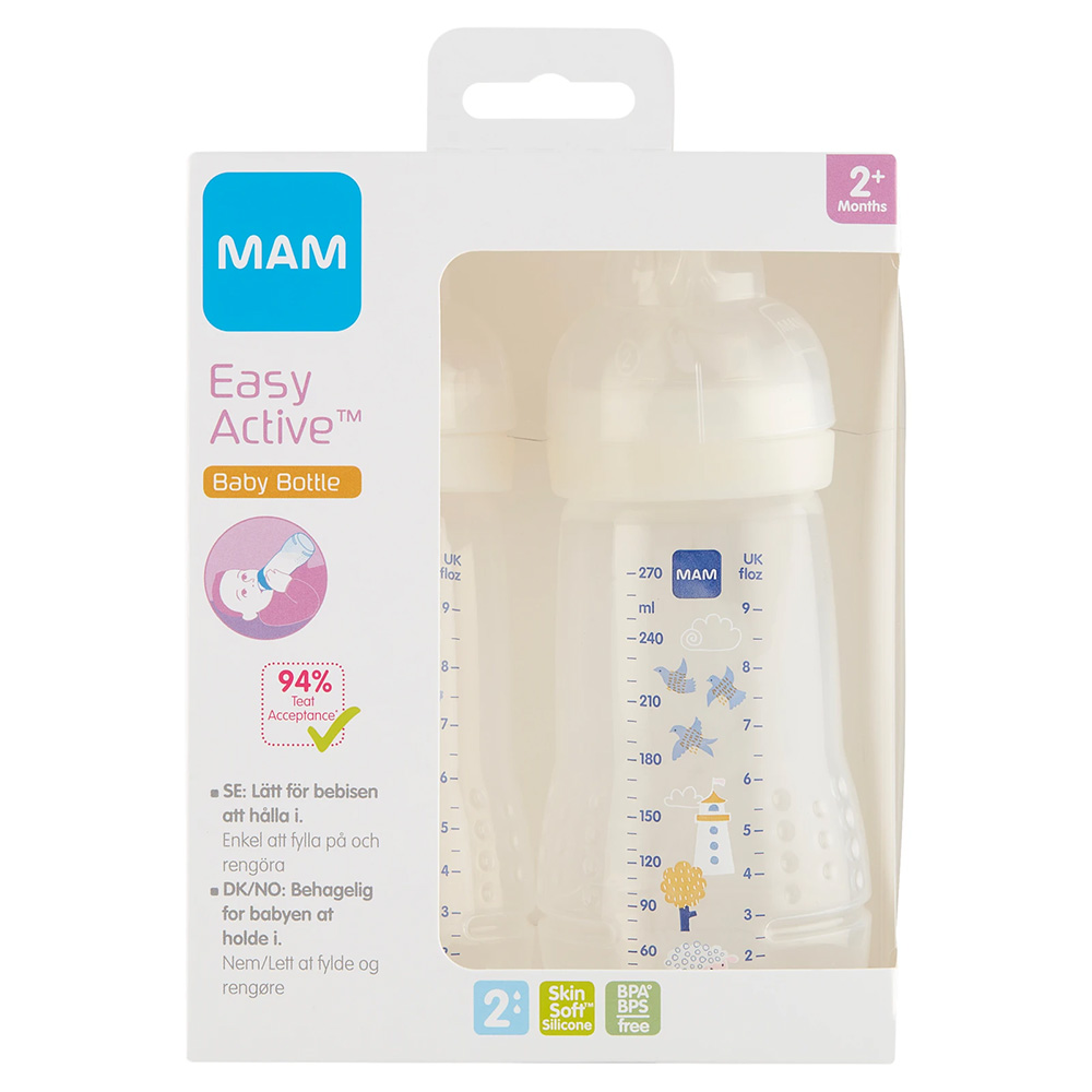  MAM Easy Active Napflaske 270ml Mix 2 stk.