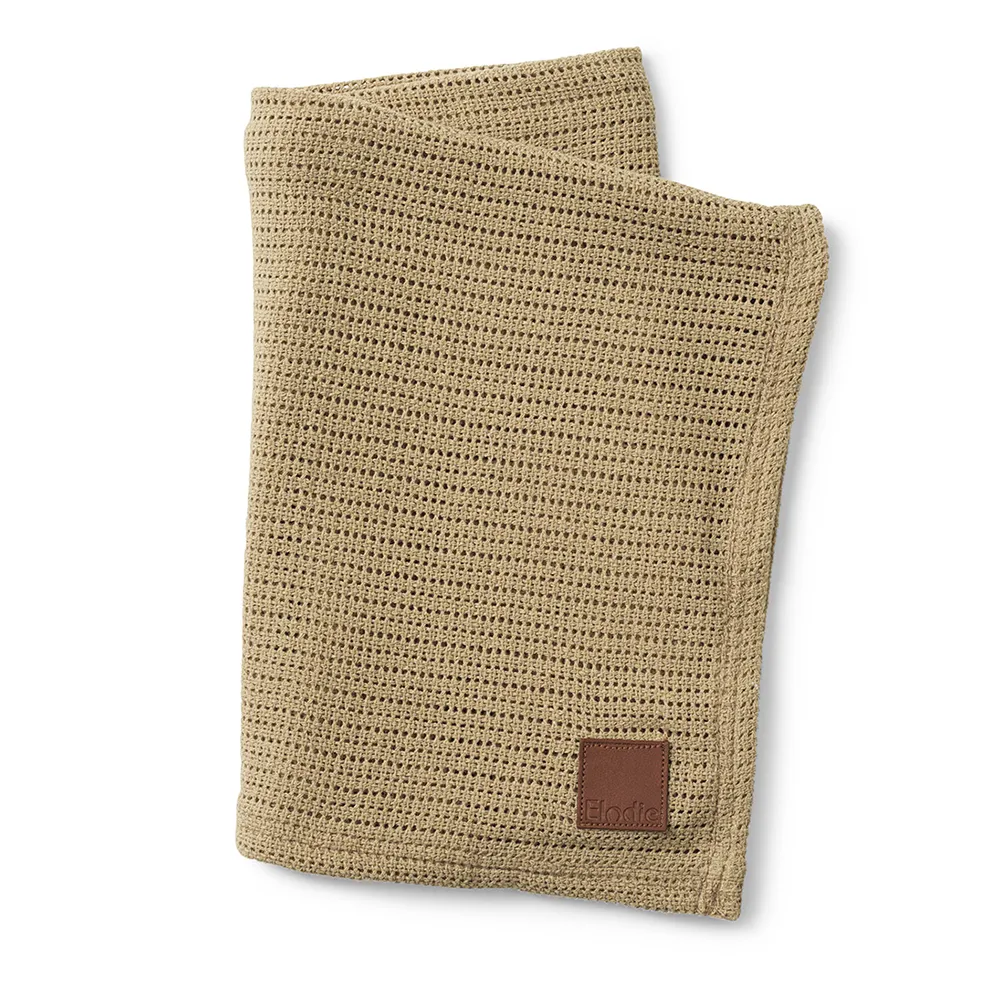 Elodie Grid Tæppe Pure Khaki
