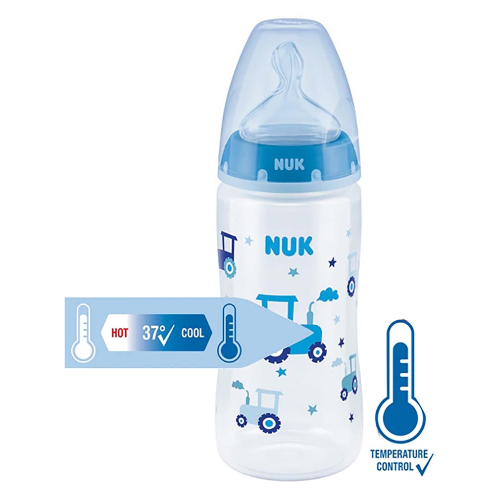 NUK First Choice+ sutteflaske 300 ml Blå