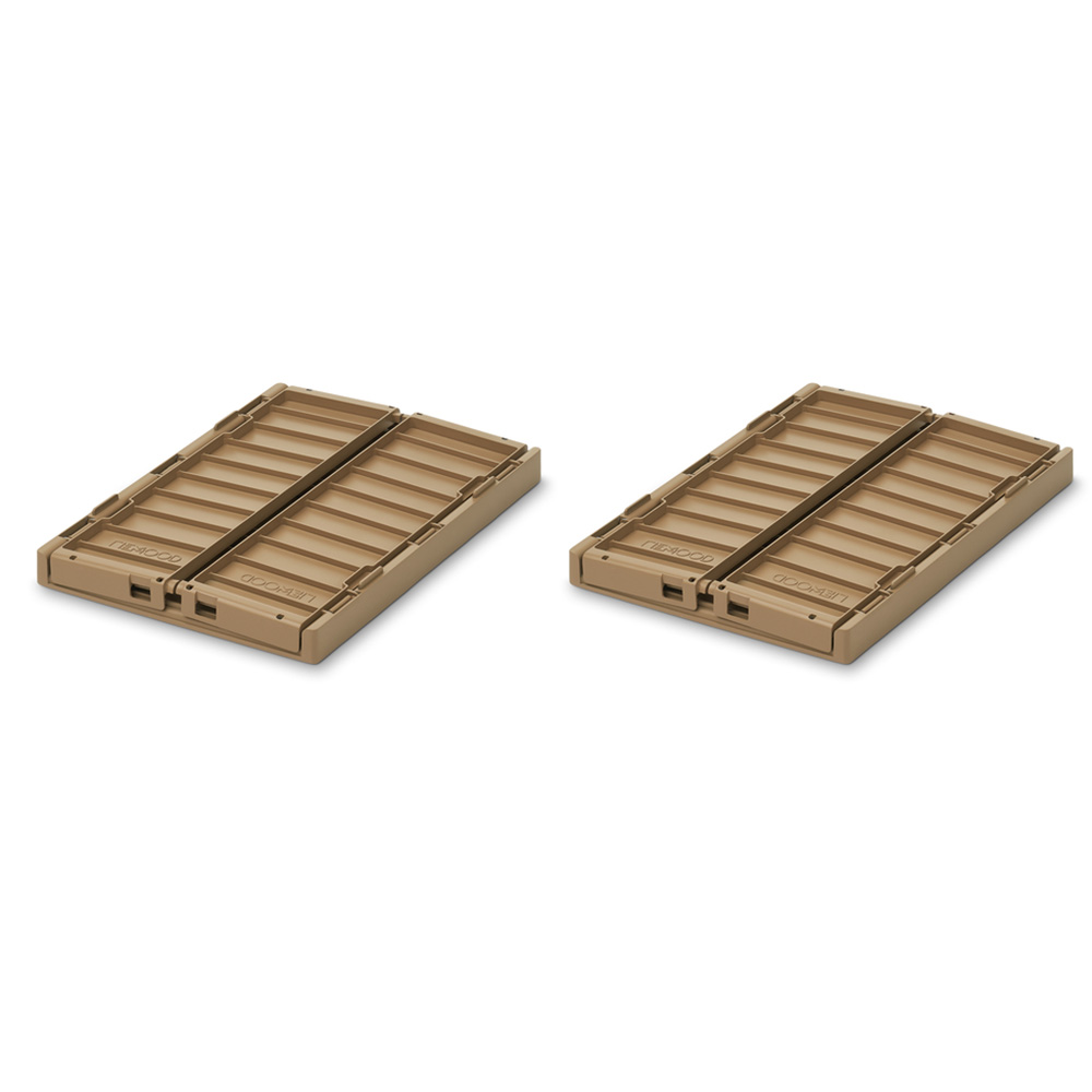 Liewood Weston opbevaringsboks S 2-pack Oat 3070
