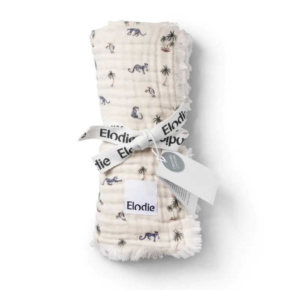 Elodie Muslin Tæppe Garden Leo's Resort