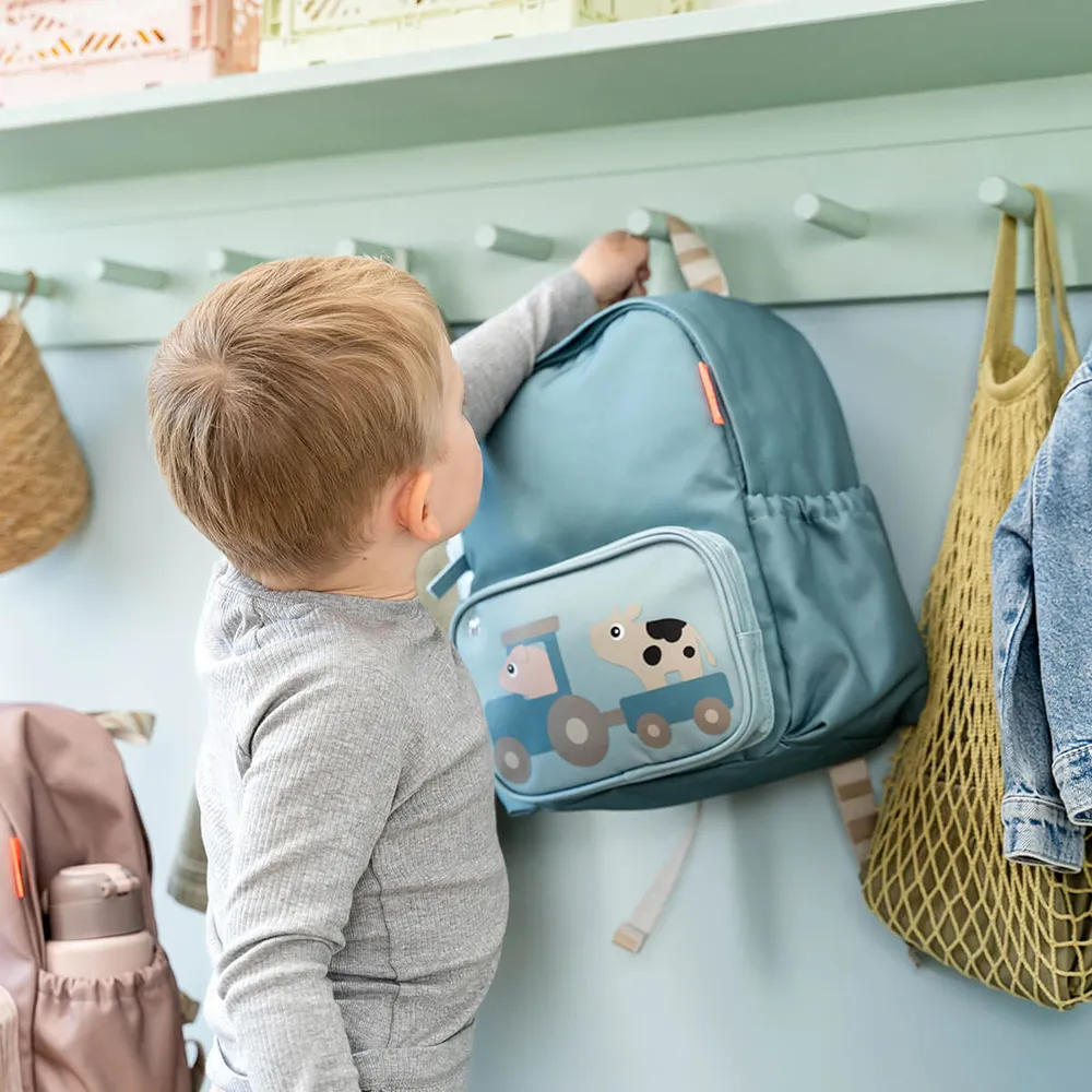 Done by Deer Kids backpack Tiny farm Blue 7,5 L