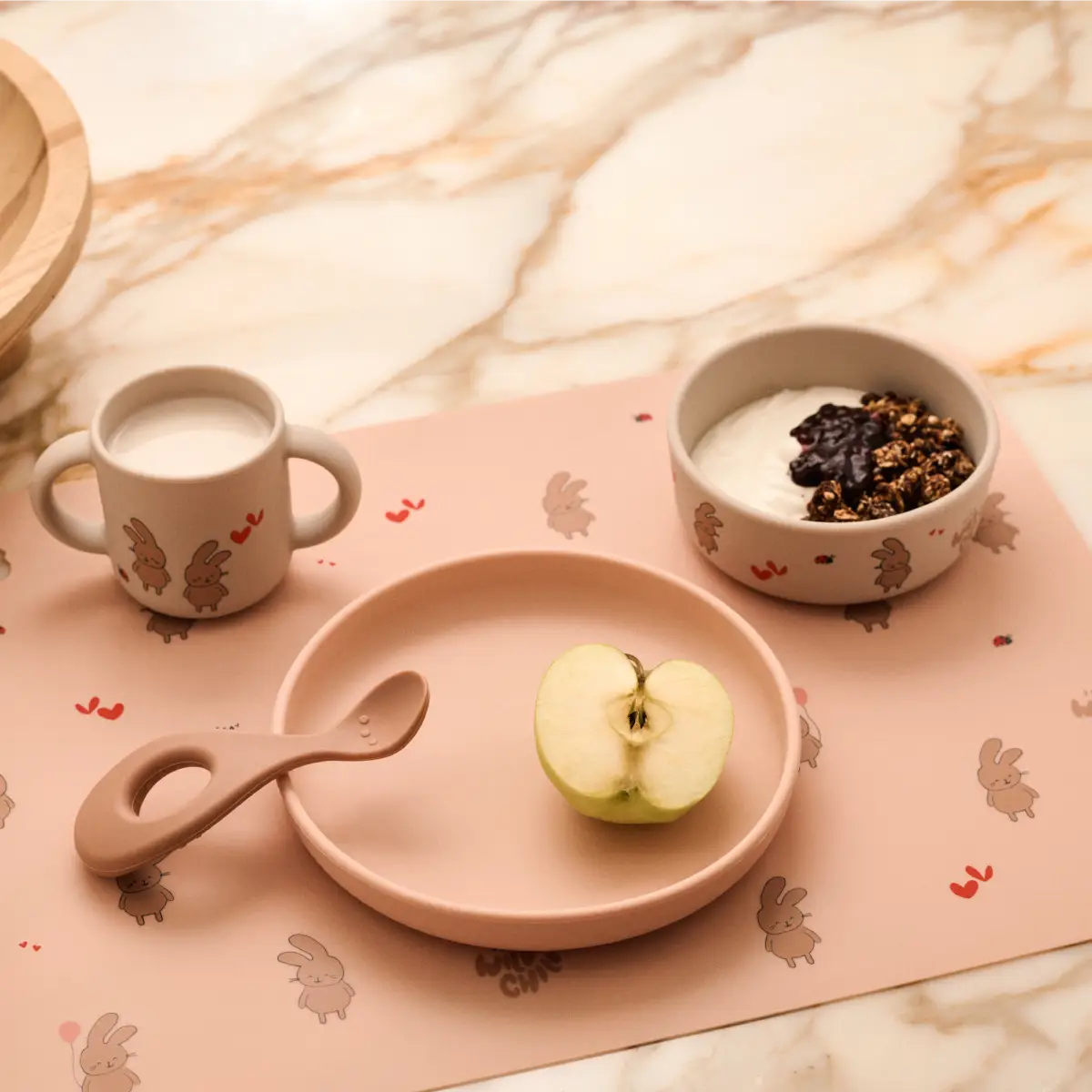 Liewood Vivi dækkeserviet med print Wild Child / Rosey