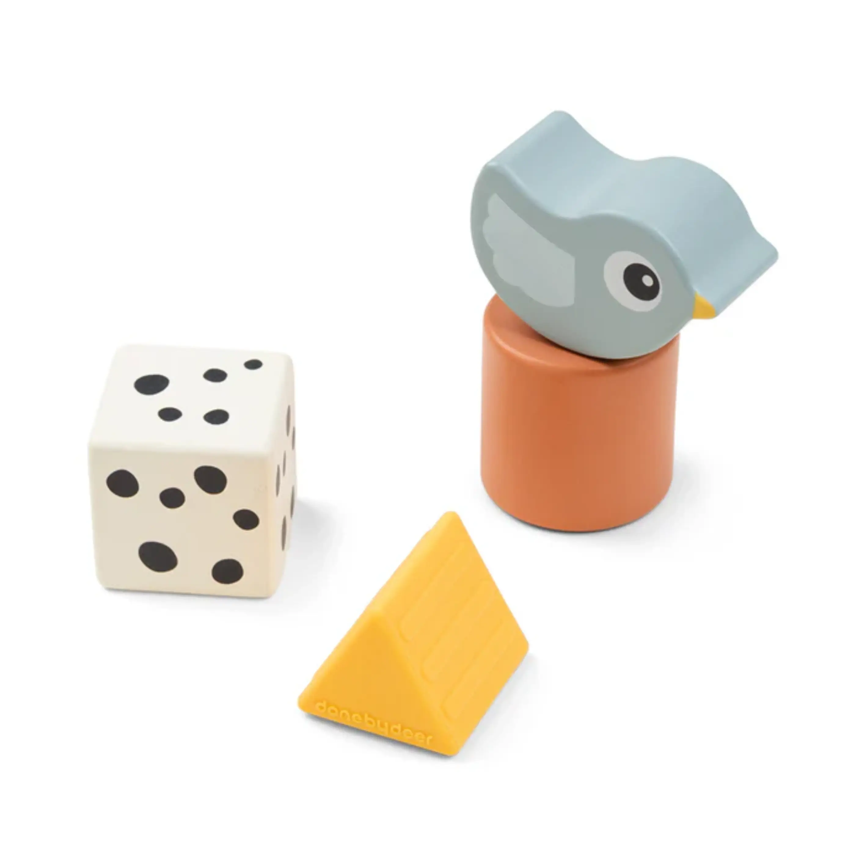 Done by Deer Sensorisk klodssæt 4 stk. Birdee Farvemix