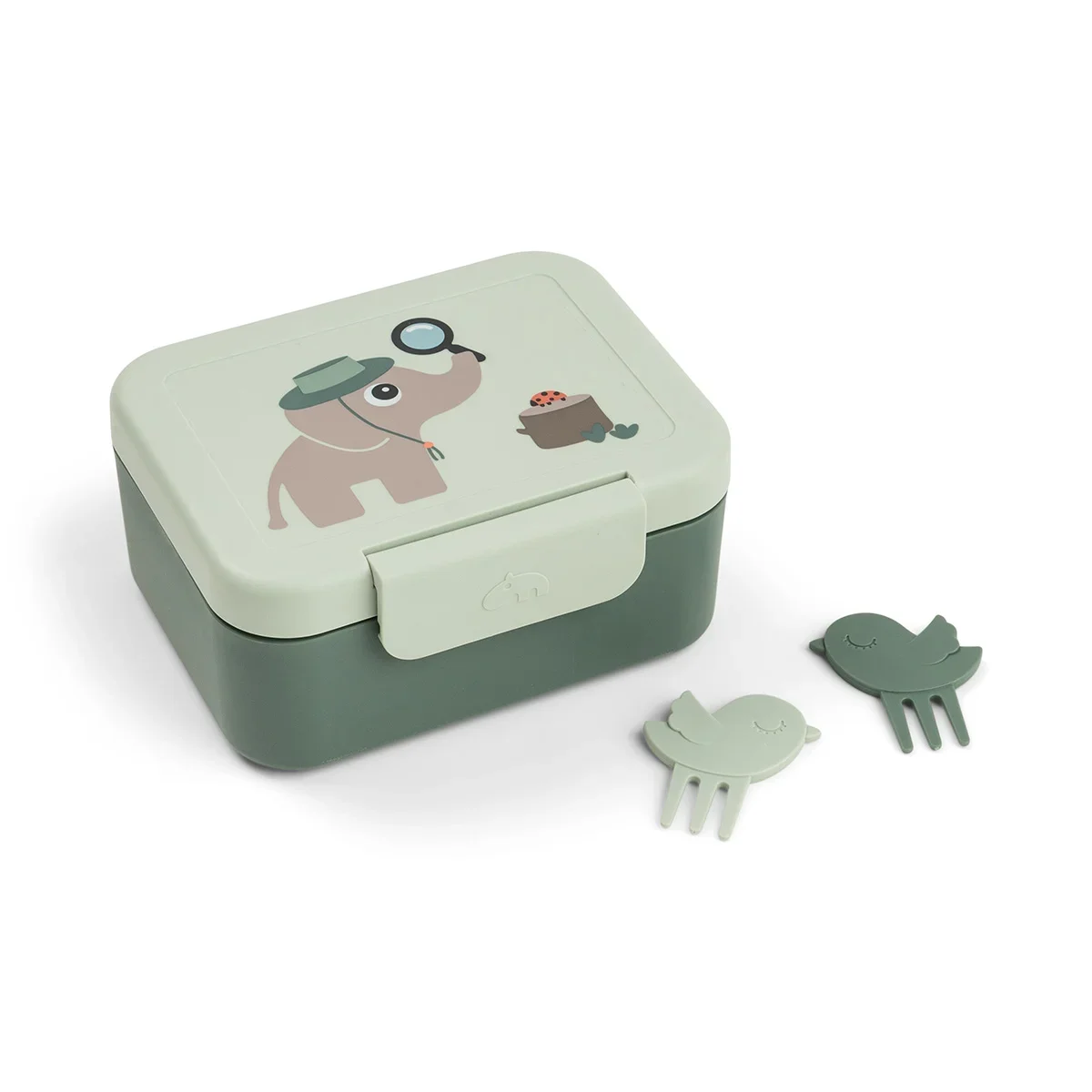 Done by Deer lille madkasse med snack-spyd – Tiny Trails Green