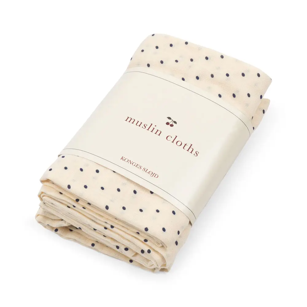 Konges Sløjd Musselinklud 3-pak GOTS Estate Dot