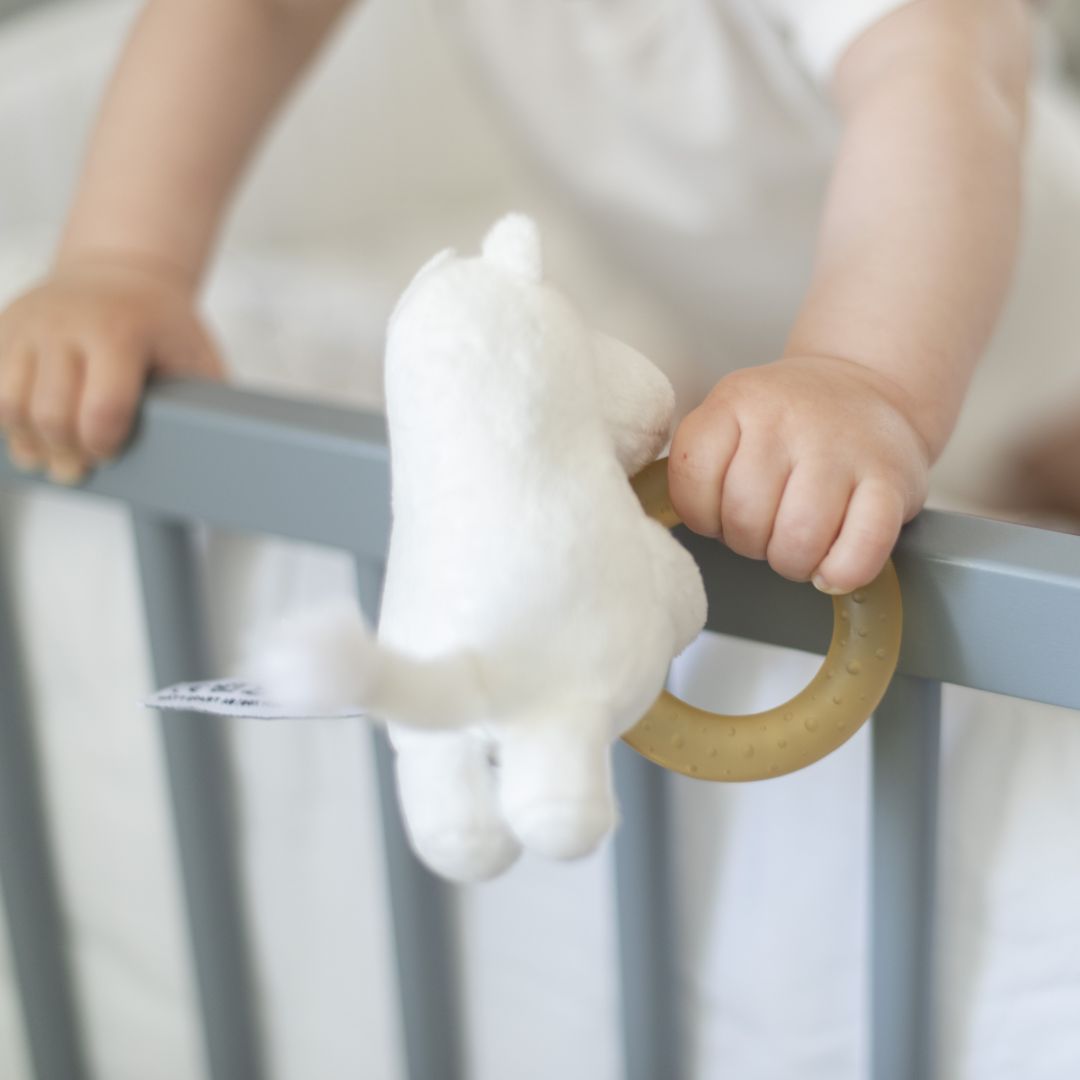 Rätt Start Mumin-bidsel med ring af naturgummi
