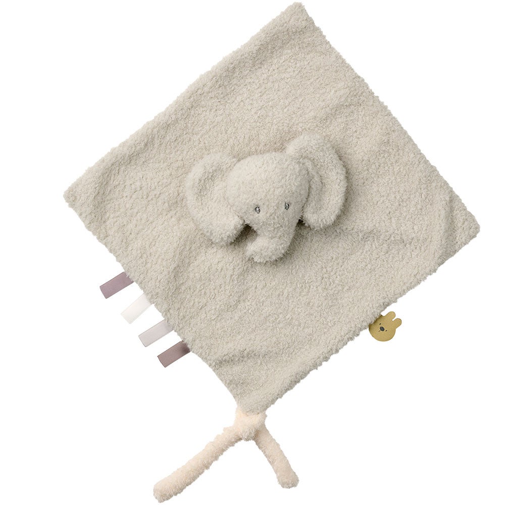 Nattou Teddy Cuddly Tæppe Elefant Lysegrå