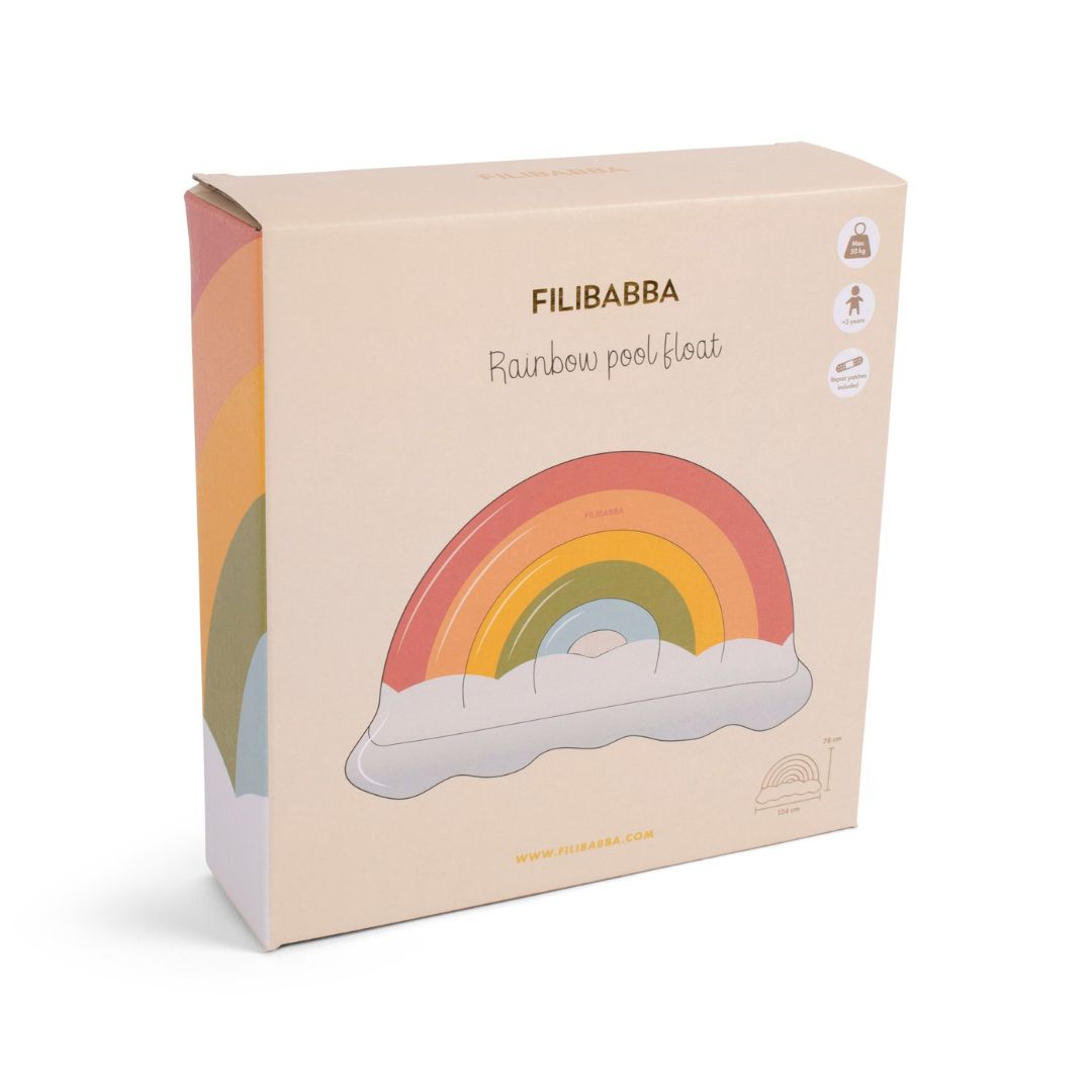 Filibabba Farverig regnbue-bademadras
