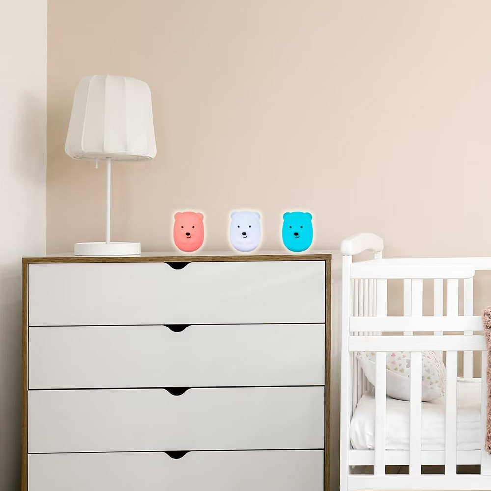 Tiny Tot Viggo Bjørnen LED natlampe med USB-opladning
