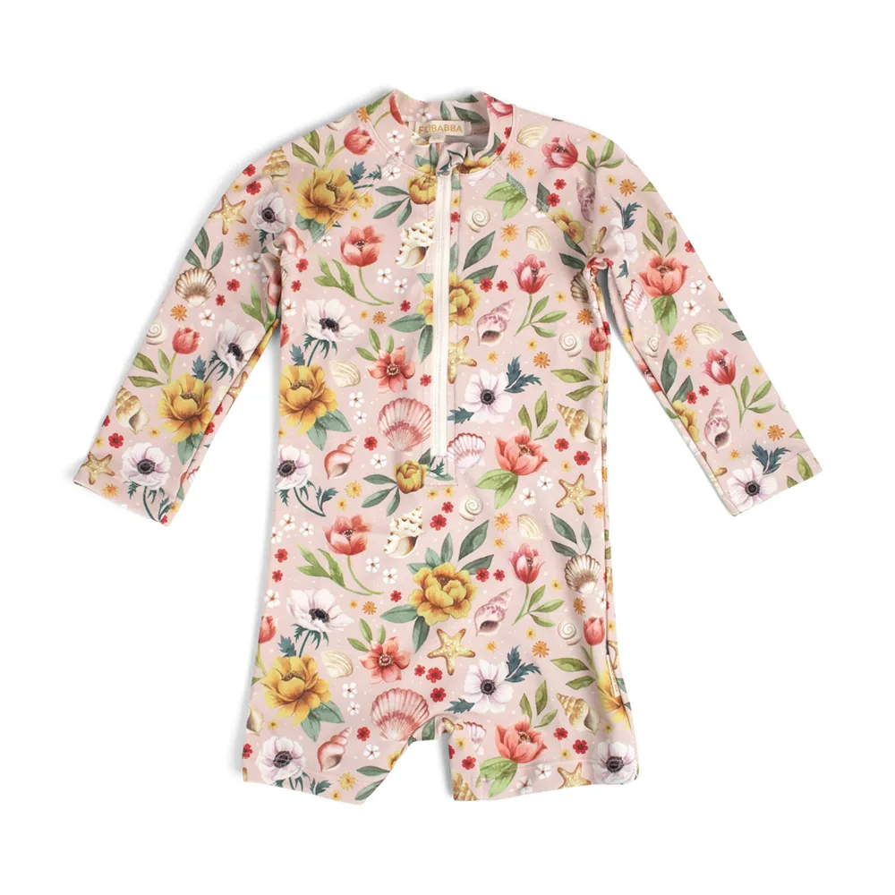 Filibabba Villads UV-dragt 3-4 år – Ocean Blossom