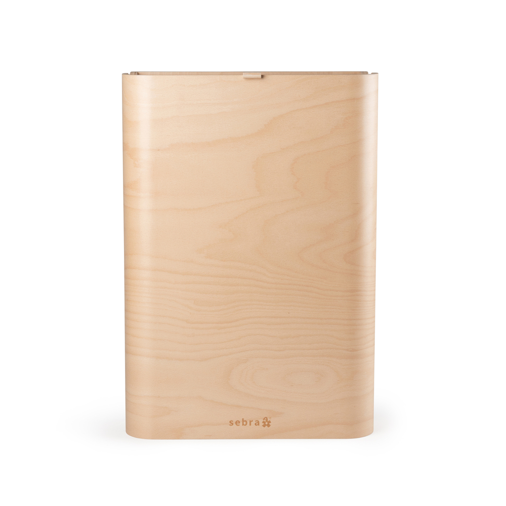 Sebra vægmonteret puslebord i træ