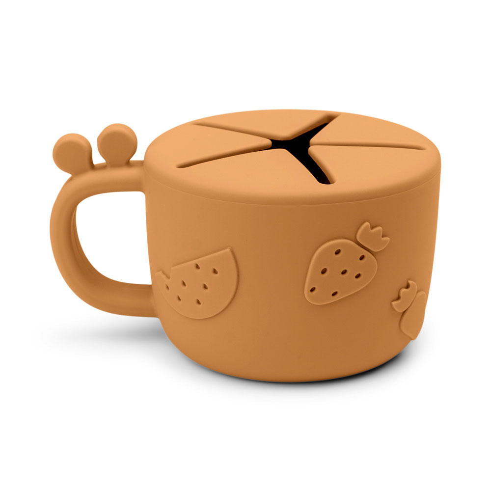 Done by Deer Peekaboo snackbox Raffi Mustard