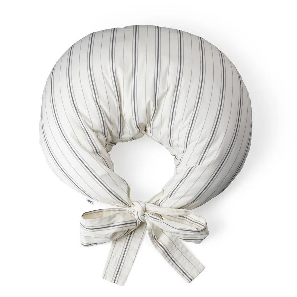 Sebra ammepude økologisk bomuld cream stripe