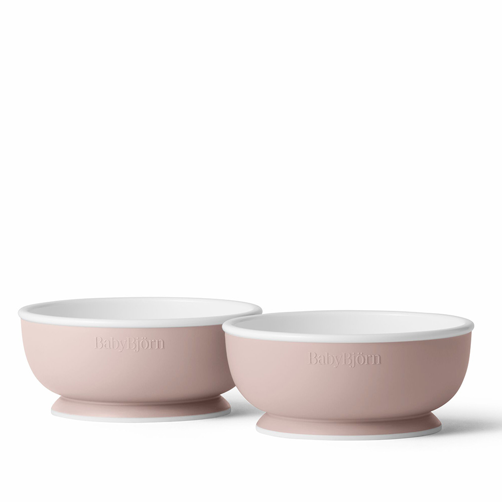 BabyBjörn børneskål 2-pak Powder Pink