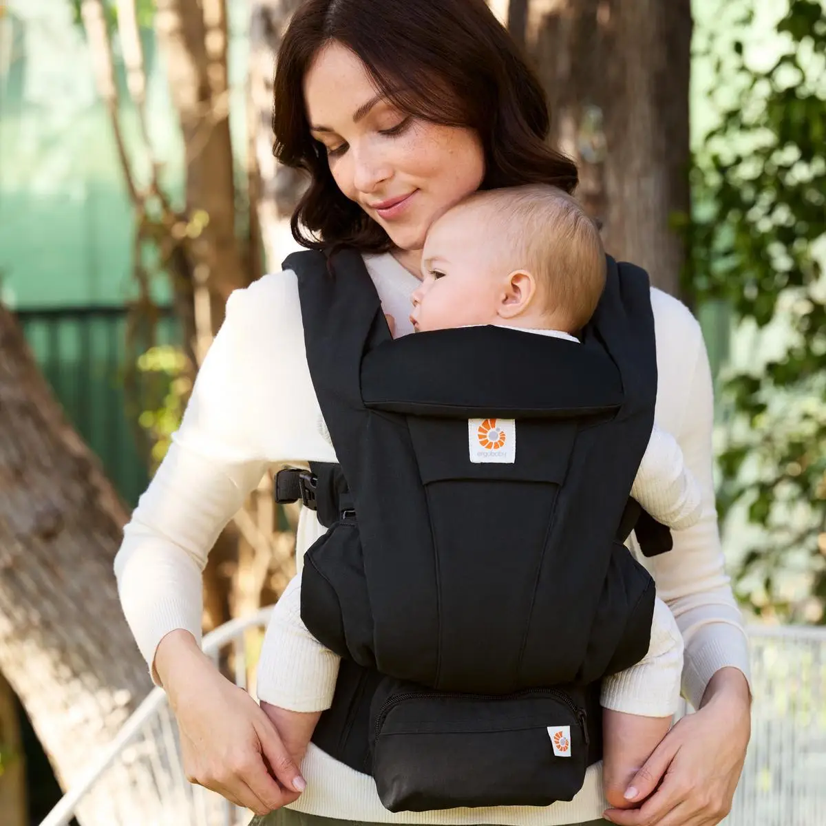 Ergobaby Omni Deluxe Cotton Bæresele - Onyx Black
