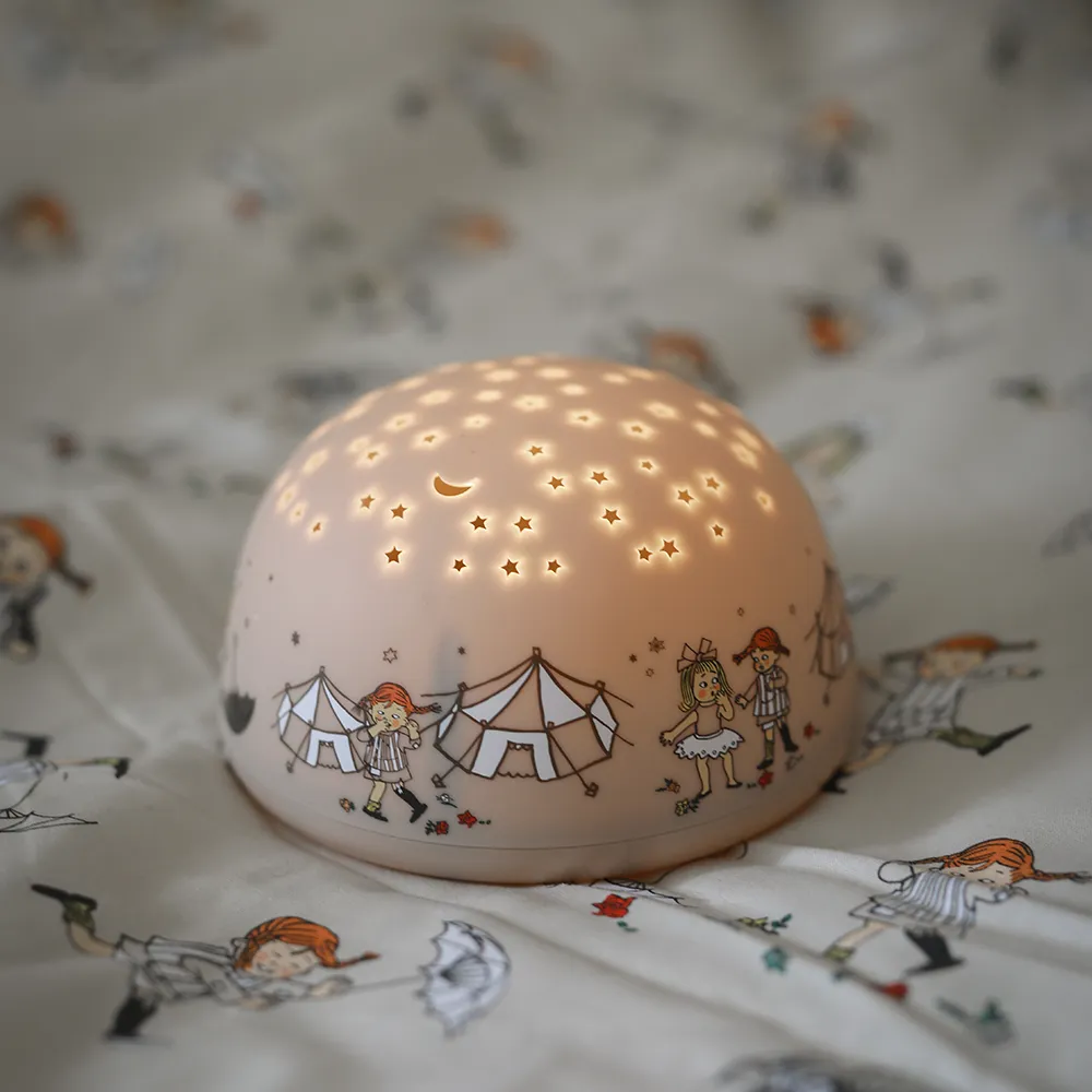 Rätt Start Pippi Langstrømpe Natlampe med stjernehimmel og musik