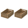 Liewood Weston opbevaringsboks S 2-pack Oat 3070