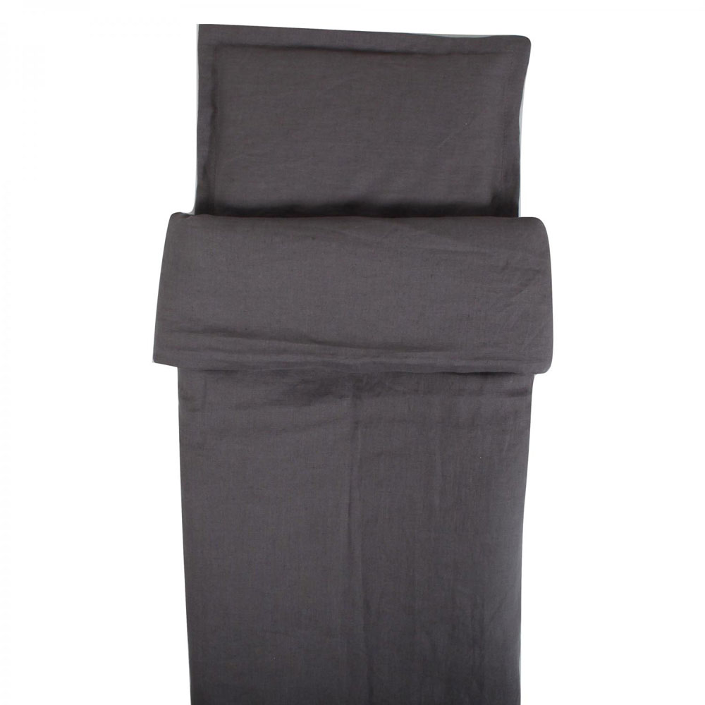 NG Baby dynebetræk Crib Mood Graphite Grey