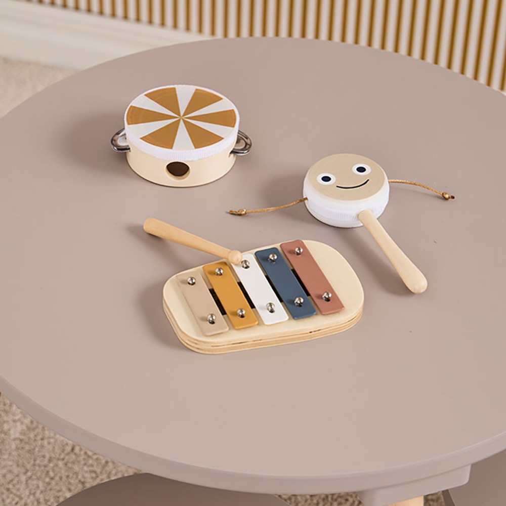 Kids Concept Musiksæt Brun