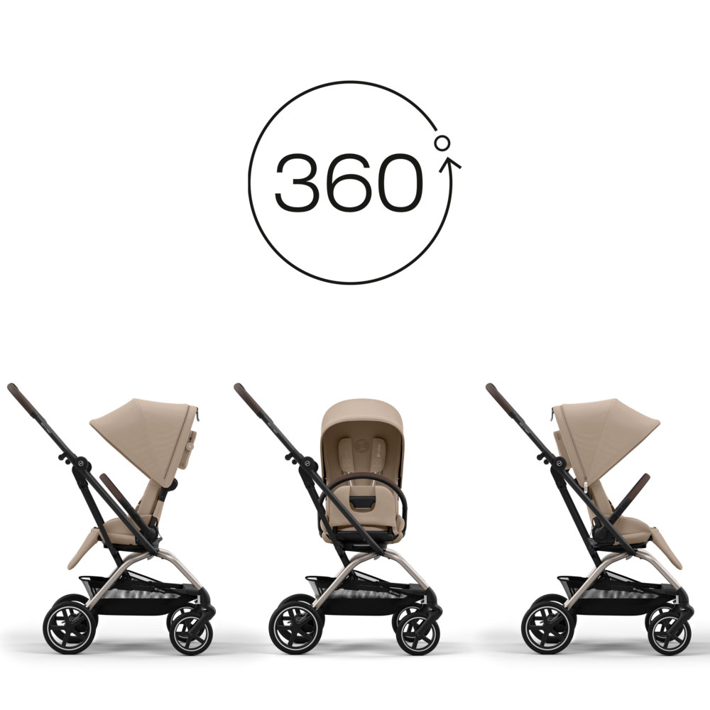 Cybex Eezy S Twist vendbar sulky Fog Grey 