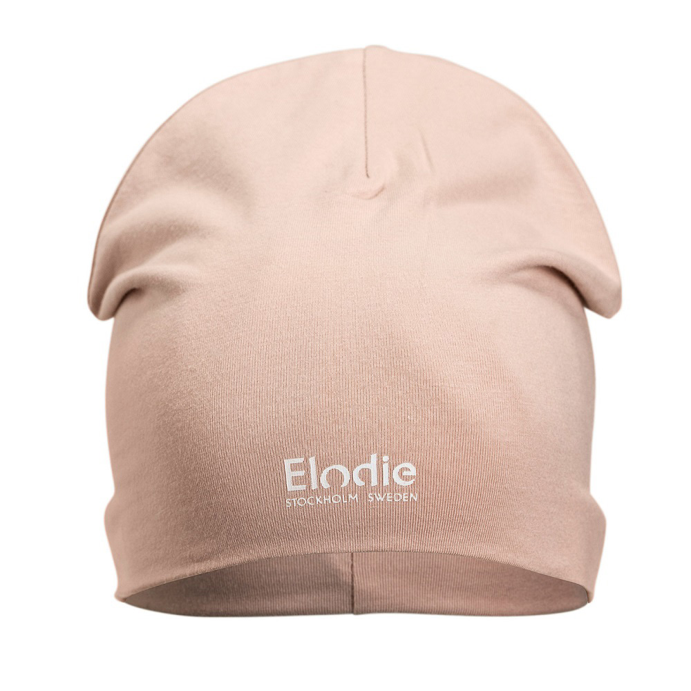 Elodie bomuldshat logo Powder Pink 1-2 år