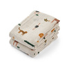 Liewood Lewis muslinklut 2-pack Safari sandblanding