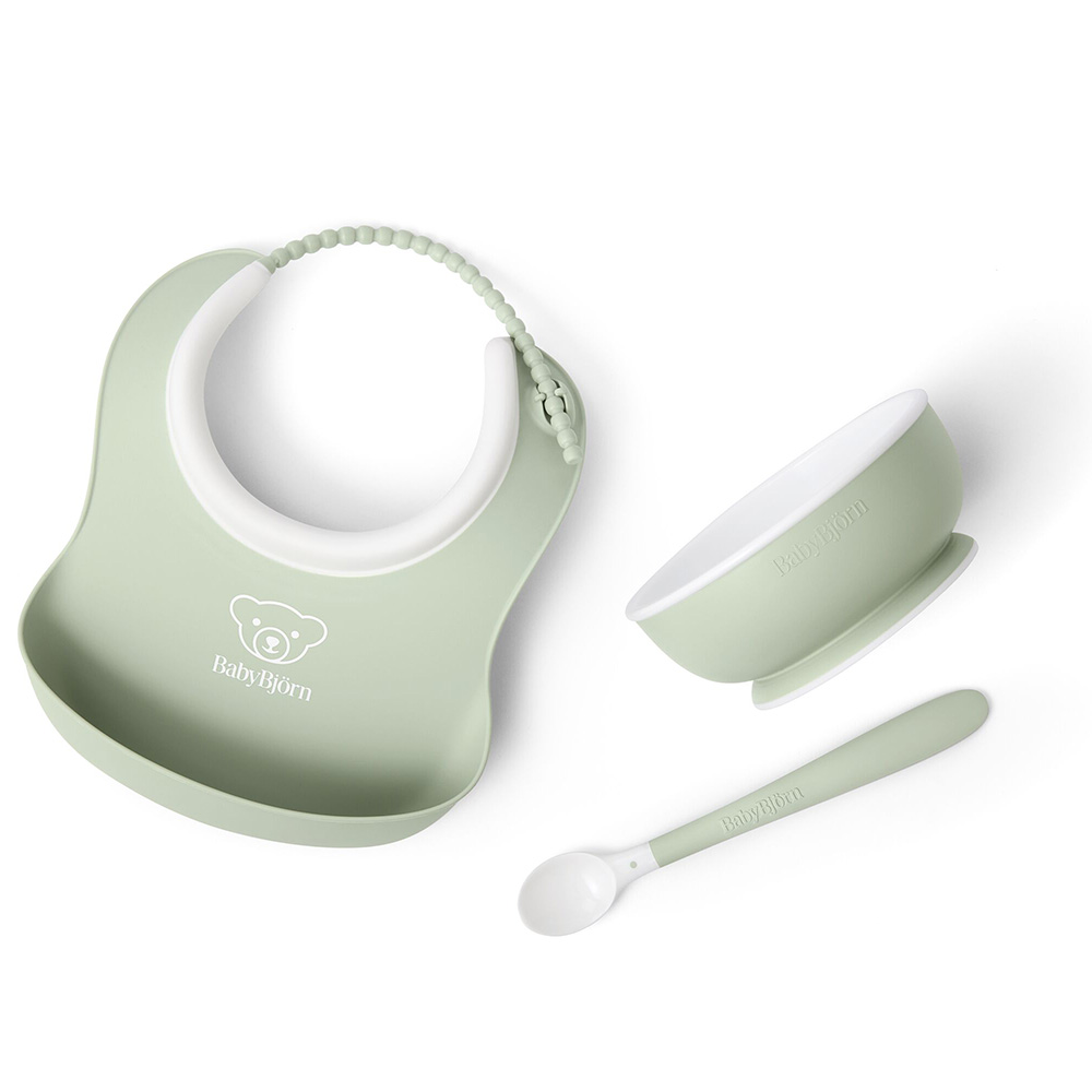 Babybjörn børnemiddagssæt 3 stk. Powder Green