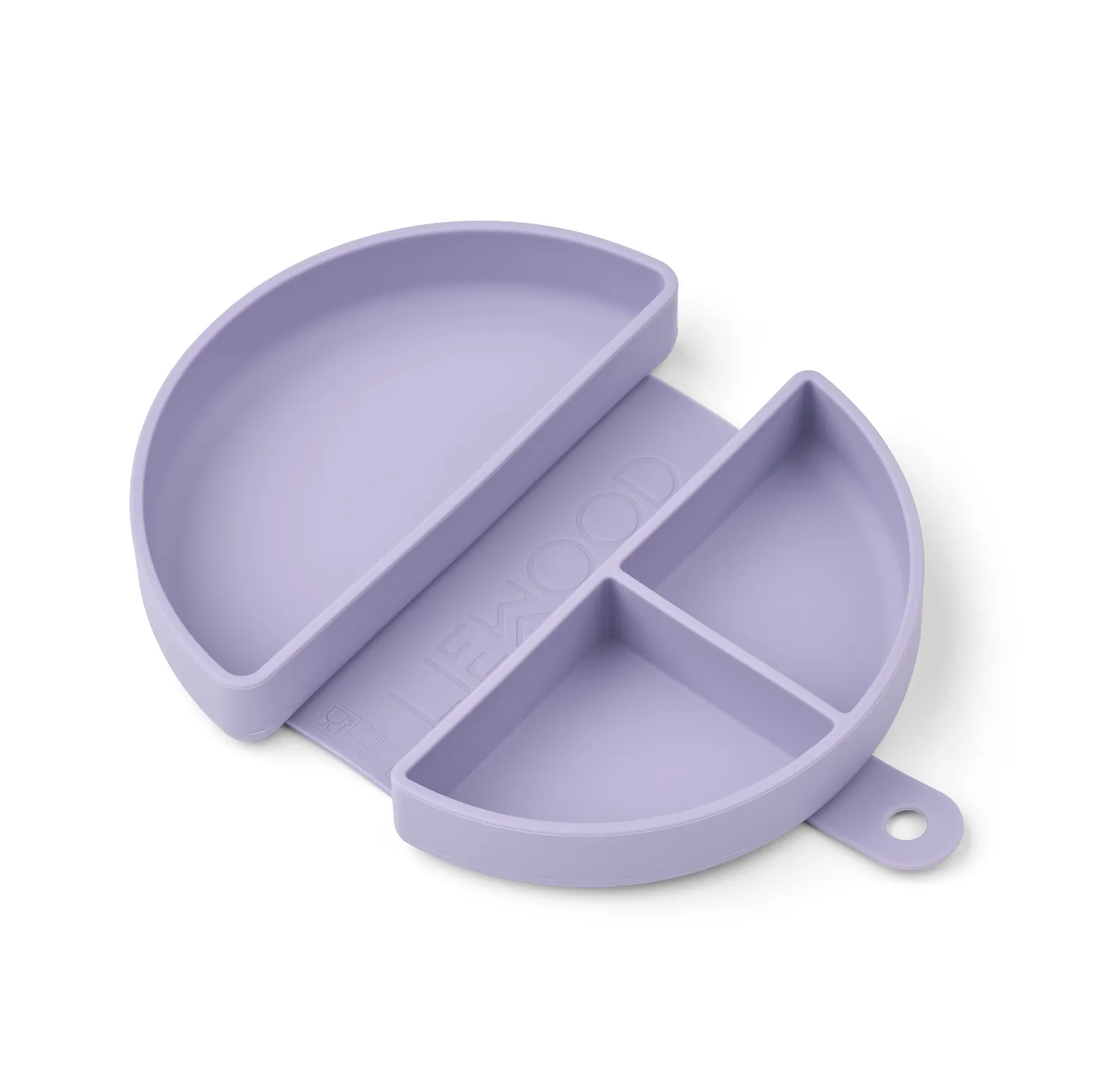 Liewood Eugene sammenklappelig snackboks Cat / Warm lilac
