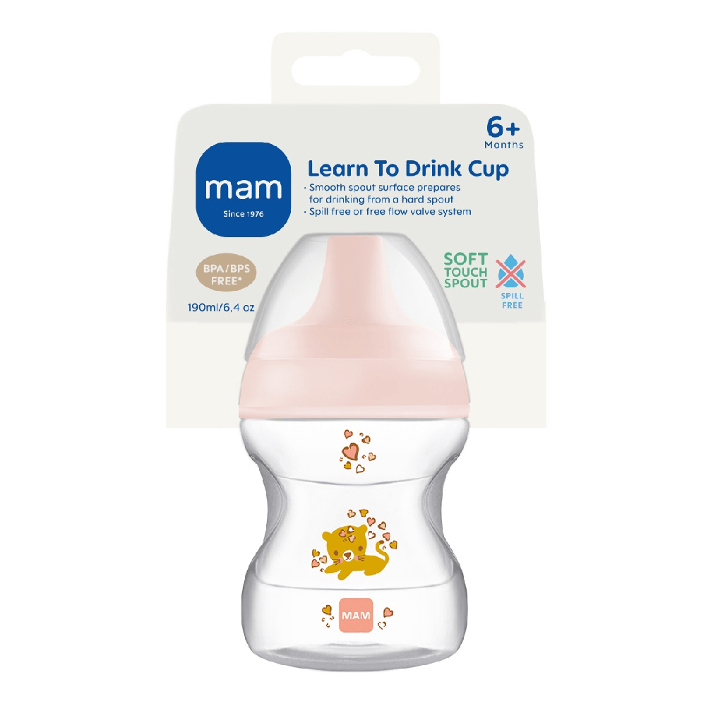 MAM Learn To Drink Cup 190ml 1p lyserød
