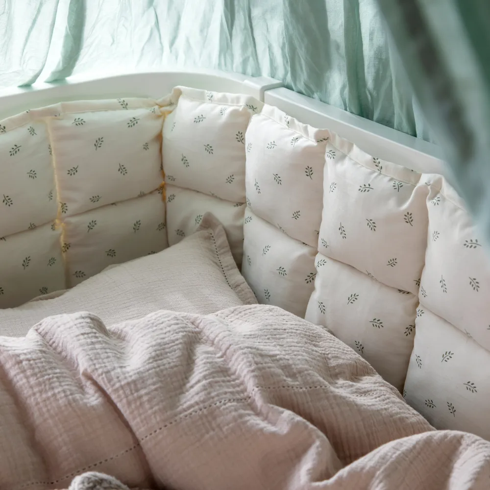 Sebra Sengetøj baby musselin seabreeze beige